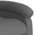 Sillón reclinable eléctrico de tela gris