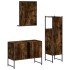 Set de muebles baño 3 pzas madera contrachapada roble