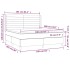 Cama box spring colchón y LED terciopelo rosa 160x200