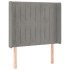 Cama box spring colchón y LED terciopelo gris claro 90x190