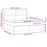 Cama box spring colchón y LED terciopelo rosa 160x200