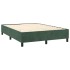 Cama box spring colchón y LED terciopelo verde oscuro
