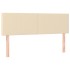 Cama box spring con colchón tela color crema 140x190