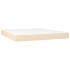 Cama box spring con colchón tela color crema 160x200