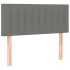 Cama box spring con colchón tela gris oscuro 90x200