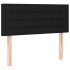 Cama box spring con colchón tela negro 100x200