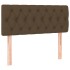 Cama box spring con colchón tela marrón oscuro 100x200