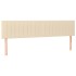 Cama box spring con colchón tela color crema 180x200