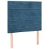 Cama box spring con colchón terciopelo azul oscuro 100x200