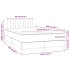 Cama box spring con colchón terciopelo rosa 120x200