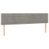 Cama box spring con colchón terciopelo gris claro 200x200