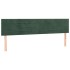 Cama box spring con colchón terciopelo verde oscuro 160x200