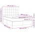 Cama box spring con colchón tela azul 140x200
