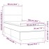 Cama box spring con colchón terciopelo rosa 90x200