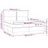 Cama box spring con colchón terciopelo rosa 200x200