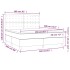 Cama box spring con colchón terciopelo rosa 160x200