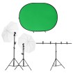 Kit de estudio fotográfico con iluminación y fondo