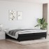 Cama box spring con colchón tela negro 200x200