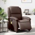 Sillón de masaje reclinable eléctrico cuero sintético