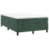 Cama box spring con colchón terciopelo verde oscuro 120x200