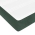 Cama box spring con colchón terciopelo verde oscuro 120x200