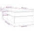Cama box spring con colchón tela color crema 80x200
