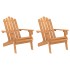 Sillas de jardín Adirondack 2 unidades madera maciza de