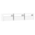 Mueble de TV con luces LED blanco 180x35x40