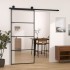 Puerta corredera con set herrajes vidrio ESG aluminio 90x205