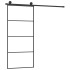 Puerta corredera con set herrajes vidrio ESG aluminio 90x205