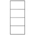 Puerta corredera con set herrajes vidrio ESG aluminio 90x205