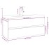 Mueble de baño con lavabo madera contrachapada marrón