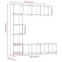 Set de estantería/mueble TV 3 pzas gris Sonoma 180x30x180