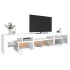 Mueble de TV con luces LED blanco 215x36,5x40