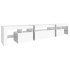 Mueble de TV con luces LED blanco 215x36,5x40