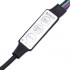 Mueble de TV con luces LED blanco 215x36,5x40