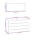 Conjunto de muebles de baño 3 piezas color roble