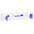 Mueble de TV con luces LED blanco 200x36,5x40