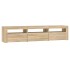 Mueble de TV con luces LED roble Sonoma 180x35x40