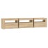 Mueble de TV con luces LED roble Sonoma 180x35x40