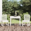 Mesa y sillas de jardín 3 piezas madera maciza de pino blanco