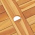 Juego de comedor de jardín 7 piezas madera maciza de