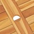 Juego de comedor para jardín 5 piezas madera maciza de