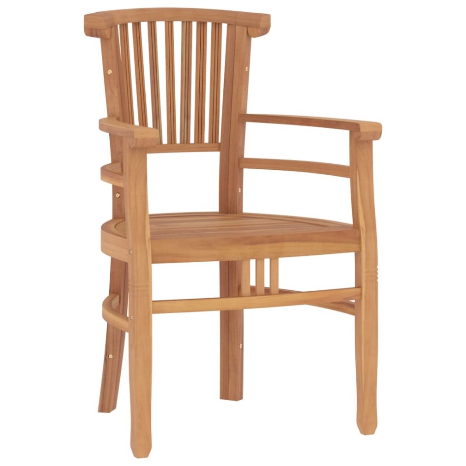 Juego de comedor para jardín 3 pzas madera maciza de