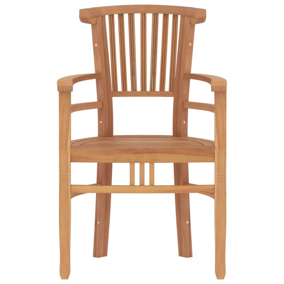 Juego de comedor para jardín 3 pzas madera maciza de