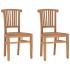 Juego de comedor para jardín 3 pzas madera maciza de