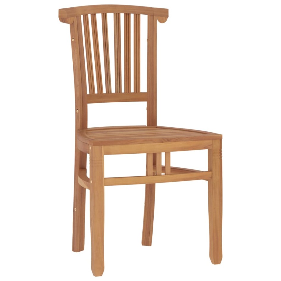 Juego de comedor para jardín 3 pzas madera maciza de