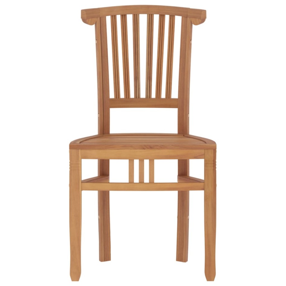 Juego de comedor para jardín 3 pzas madera maciza de