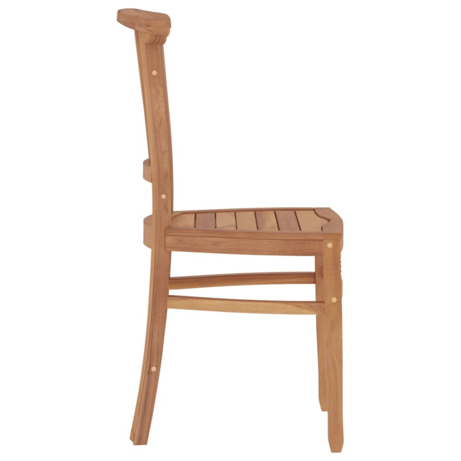 Juego de comedor para jardín 3 pzas madera maciza de