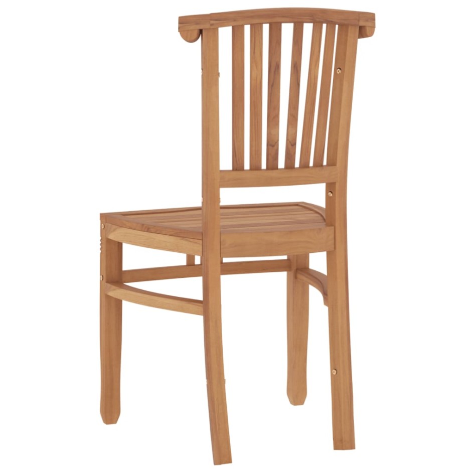 Juego de comedor para jardín 3 pzas madera maciza de